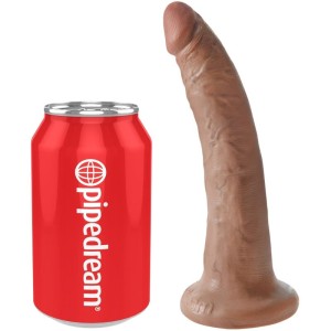 KING COCK - DILDO REALISTYCZNE 17,5 CM KARMEL
